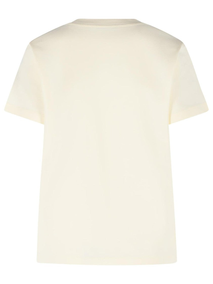 Moncler Cream Cotton T-Shirt