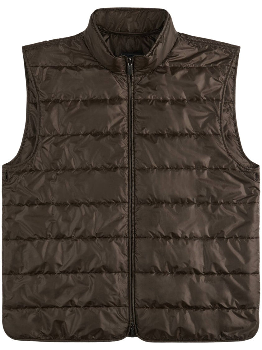 Fay Textured Knit Cardigan With Removable Gilet