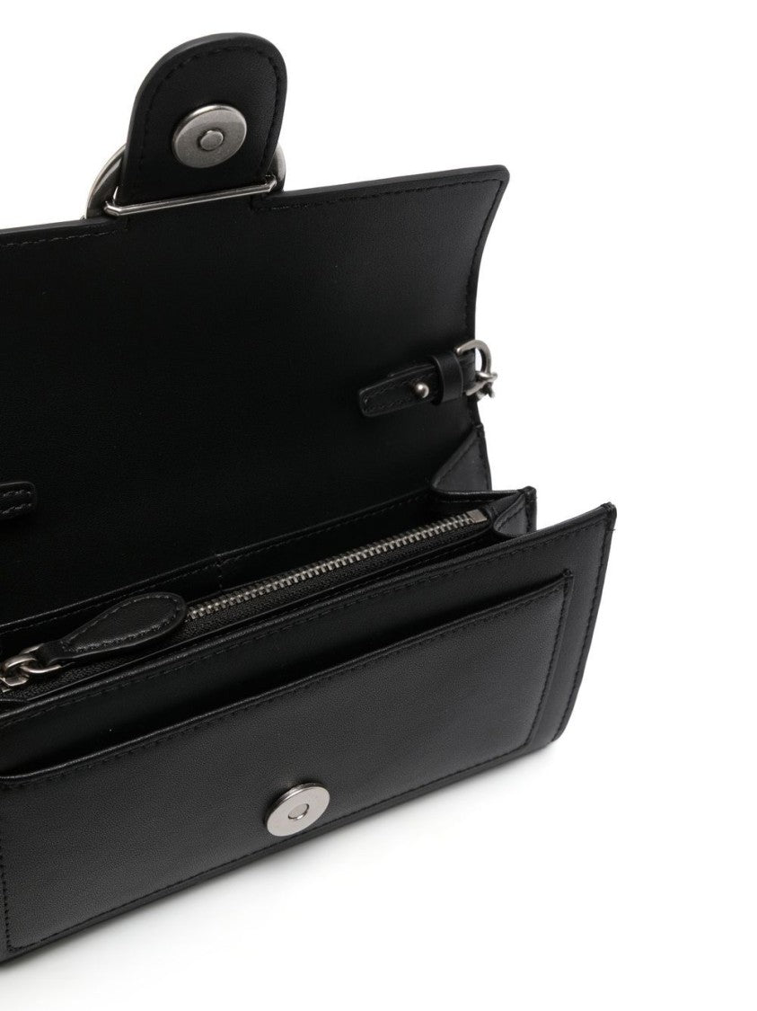 Pinko Black Logo Plaque Wallet
