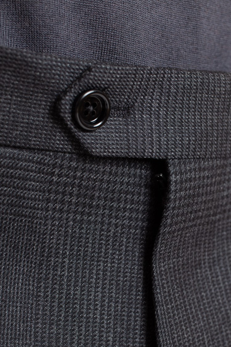 Lardini Double-Breasted Wool Check Suit