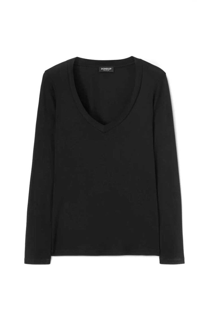 Dondup Black Long Sleeve T-Shirt