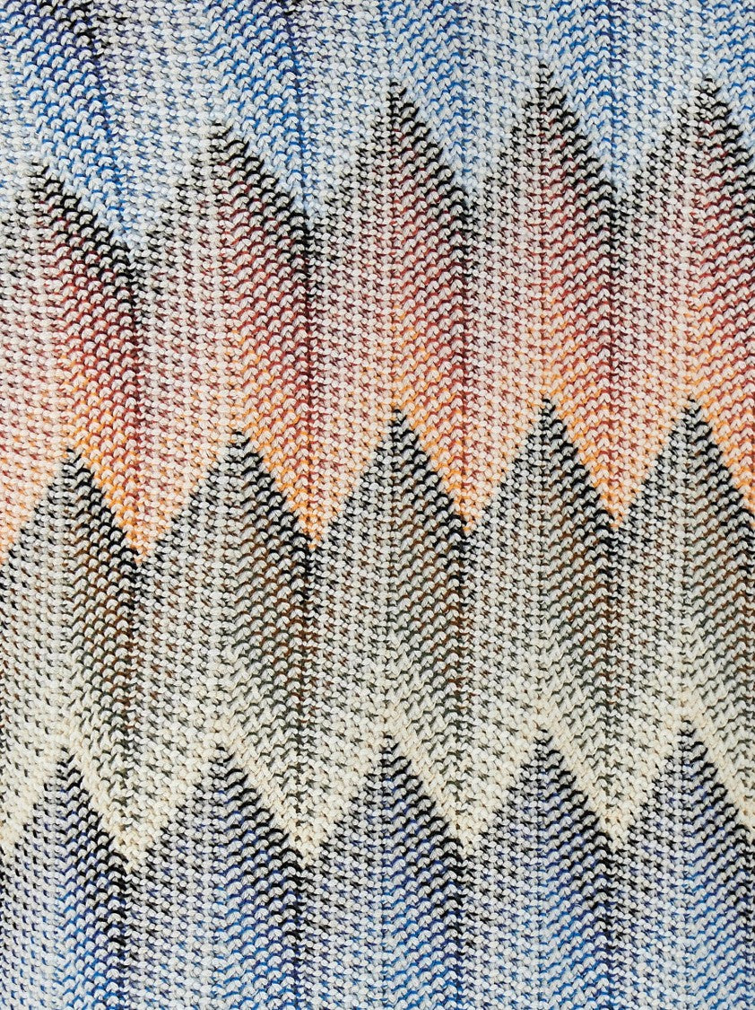 Missoni Shaded Chevron Knit Vest With V-Neck Design