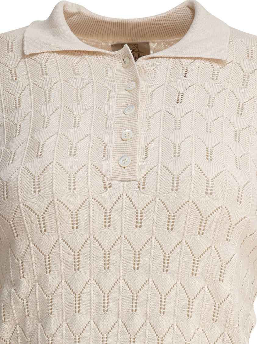 Rakki' Beige Short-Sleeved Polo Shirt