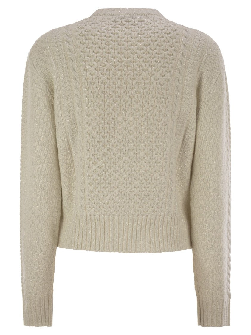 Fabiana Filippi Platinum Fisherman Jersey With Lurex