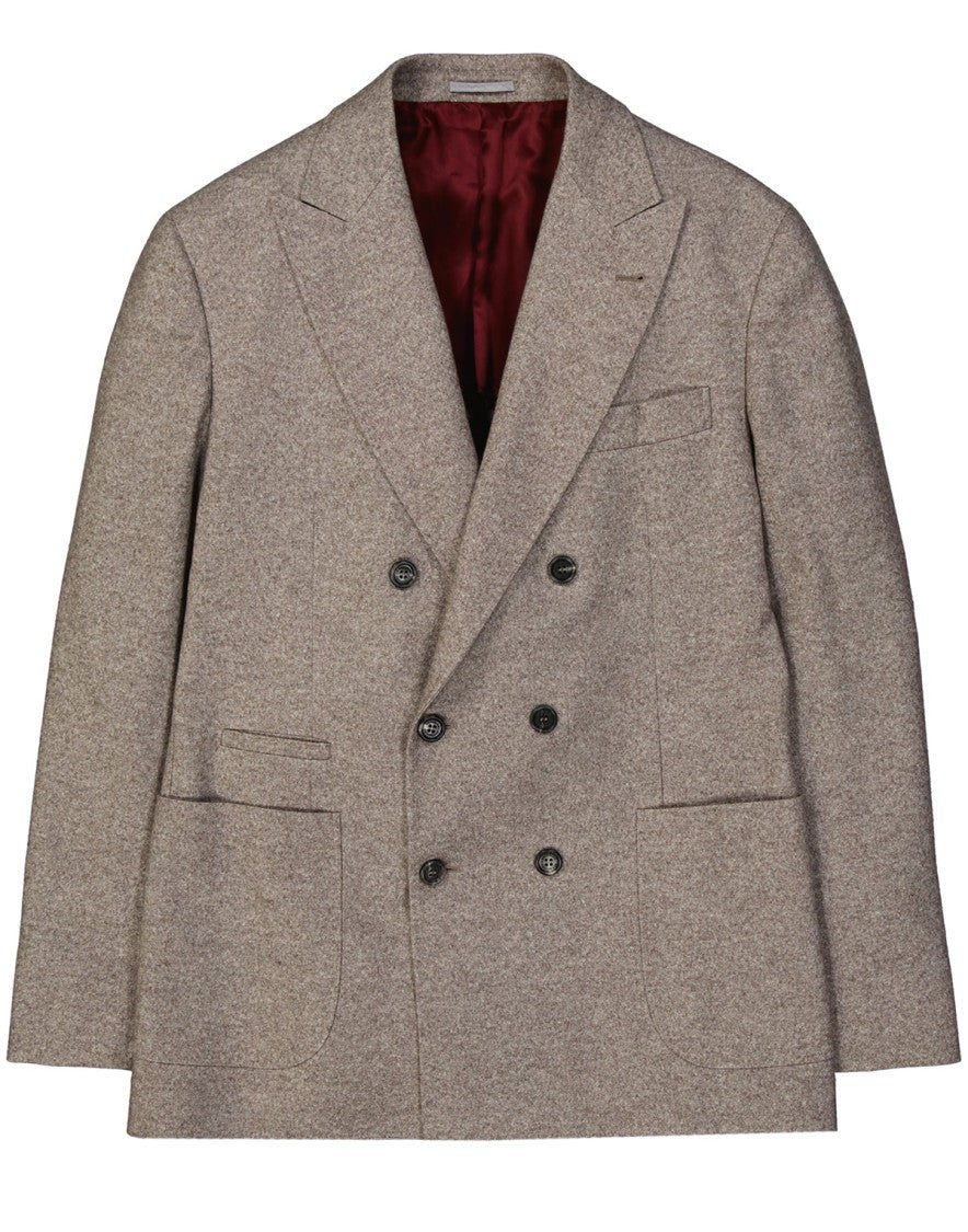 Brunello Cucinelli Double-Breasted Wool Jacket