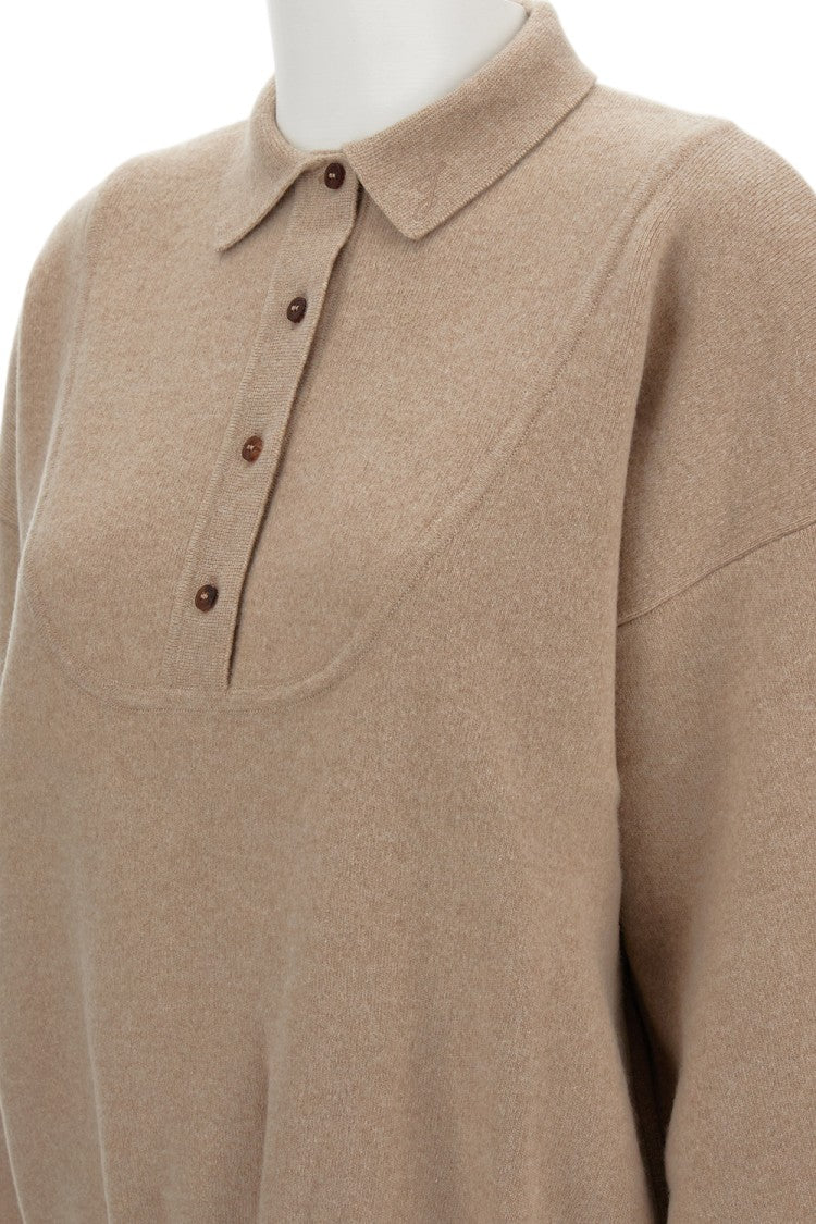 Jacquemus Heavyweight Virgin Wool And Cashmere Polo Sweater
