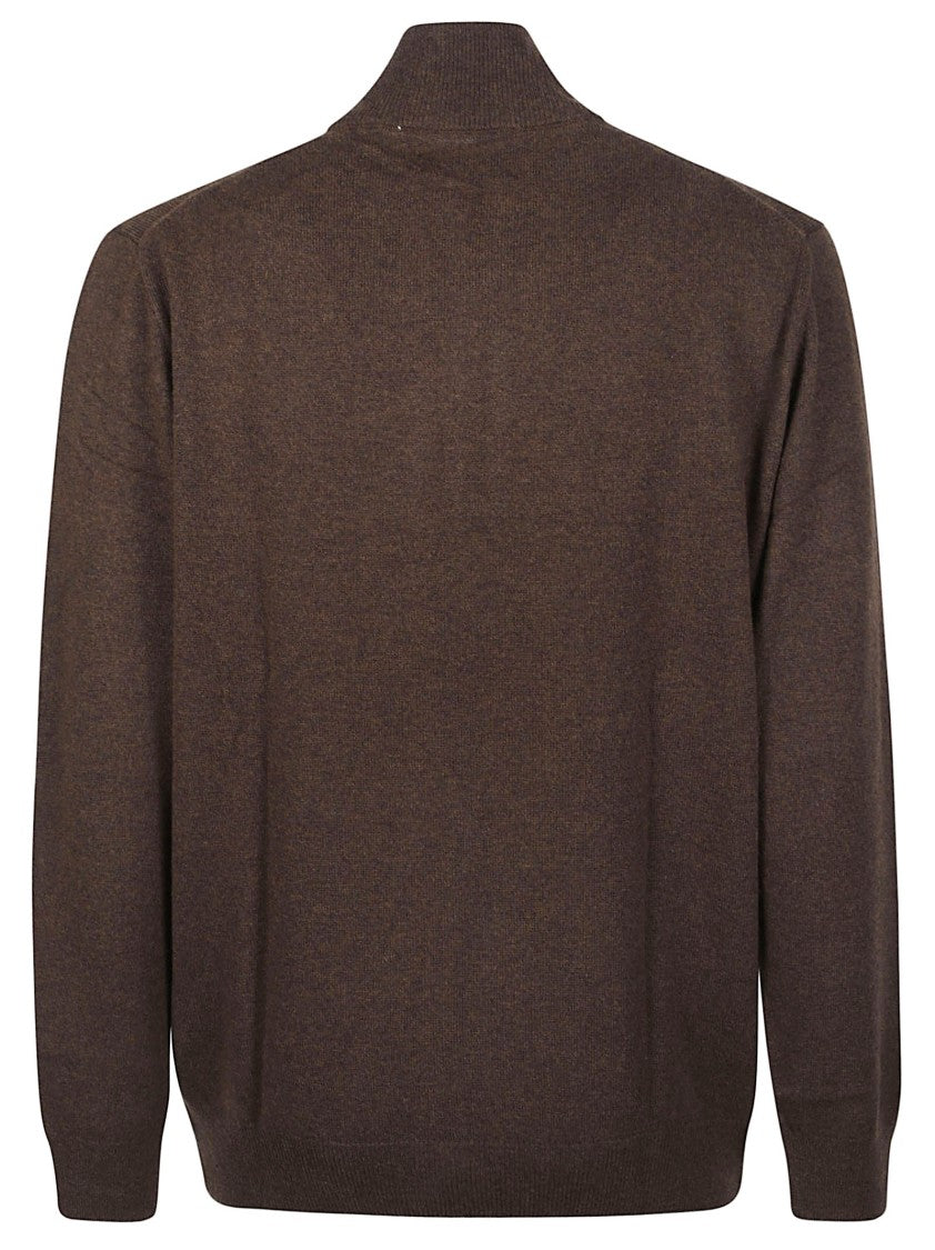 Polo Ralph Lauren Half-Zip High Collar Wool Sweater