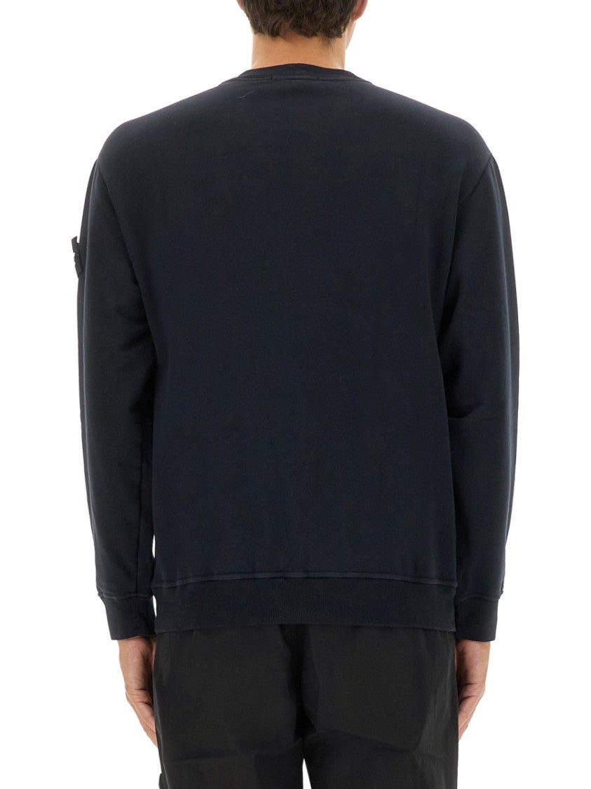Stone Island Relaxed Fit Black Sweatshirt