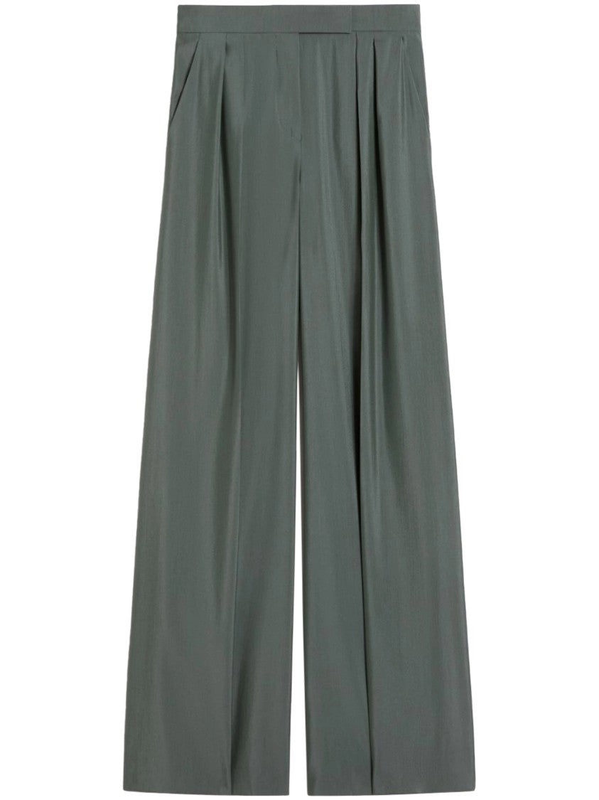 Max Mara Wide-Leg Trousers With Soft Pleats And Structured Waistband