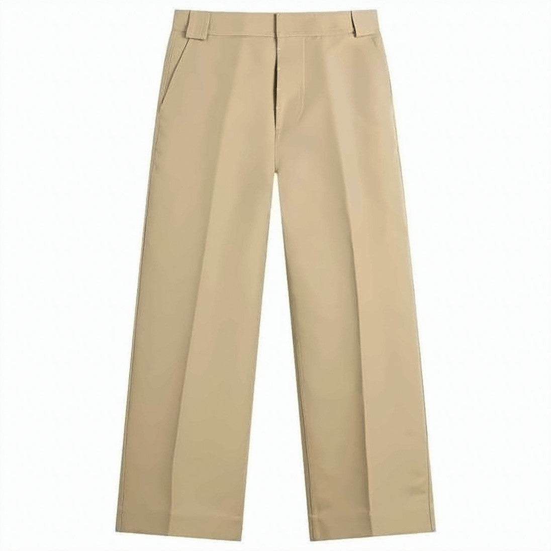 Ami Paris Straight Tailored Pants With Mid-Rise Waist