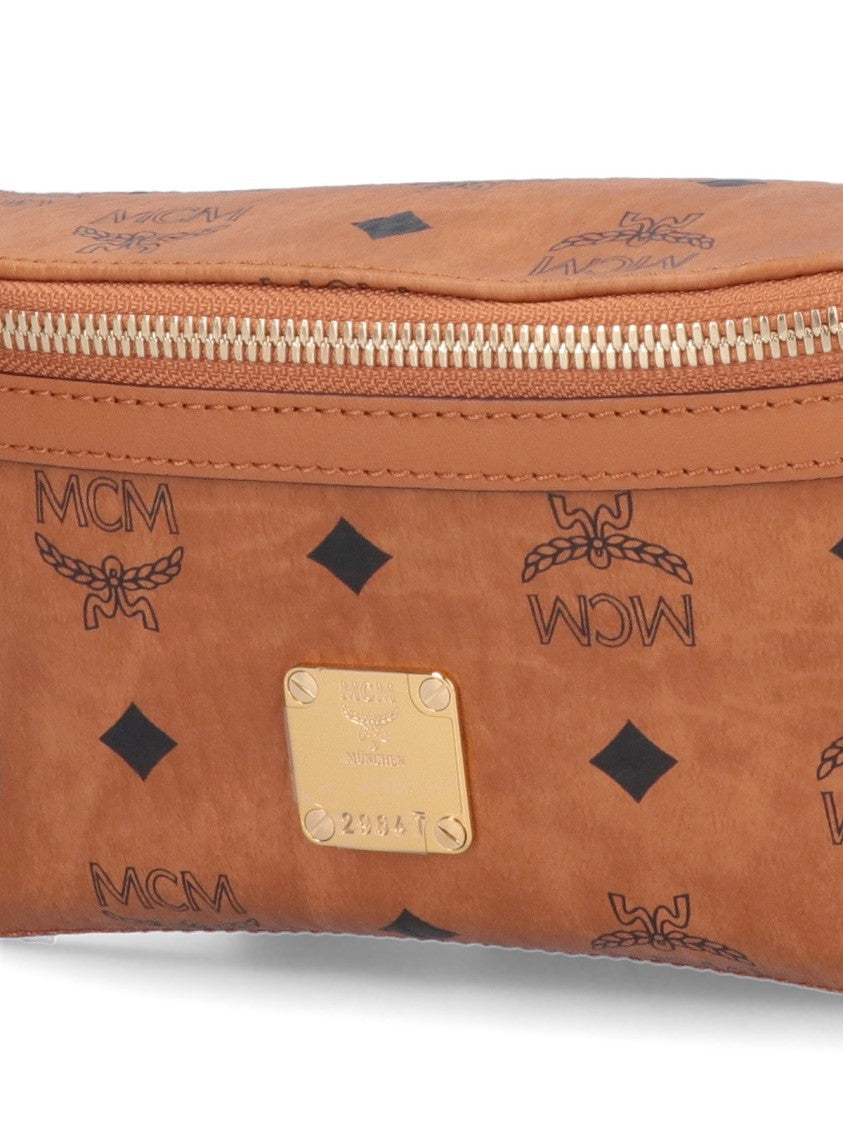 Mcm "Fursten" Small Bum Bag, In Brown "Visetos"