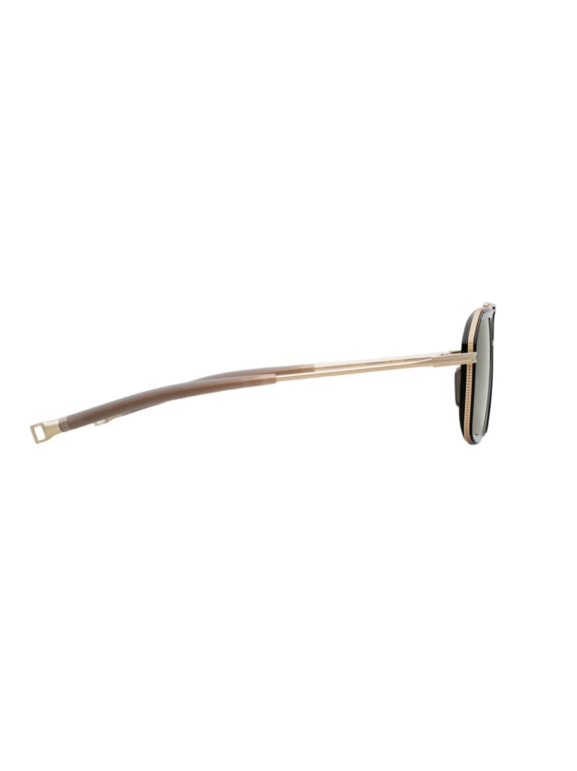 Dita Geometric Gold Sunglasses