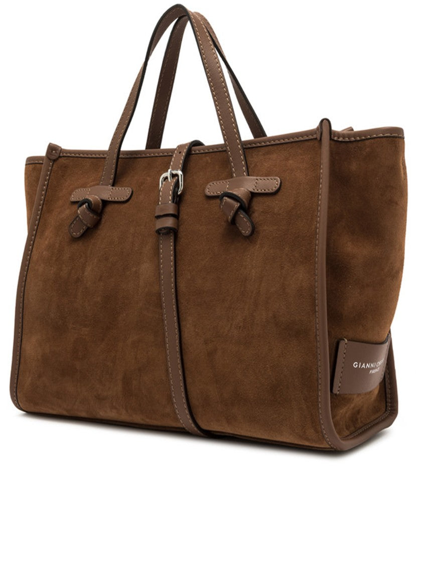Gianni Chiarini Miss Marcella 32 Brown Suede Tote
