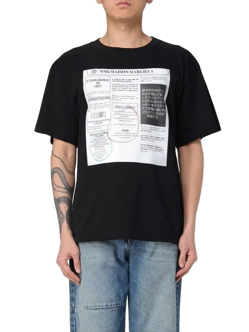 Mm6 By Maison Margiela Graphic Print Relaxed Fit T-Shirt