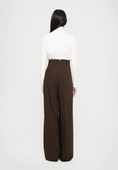 Max Mara Wide-Leg Tailored Trousers In Smooth Virgin Wool