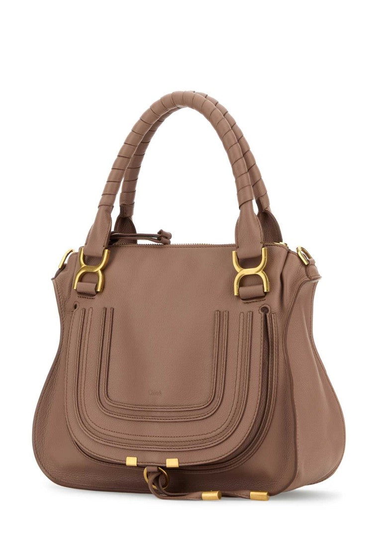 Chloé Antiqued Pink Leather Medium Marcie Handbag