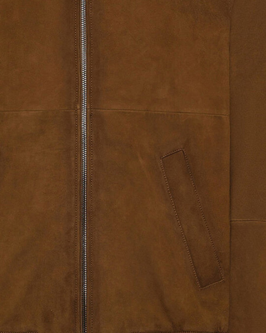 Peuterey Brown Jodie Suede Double-Zip Jacket