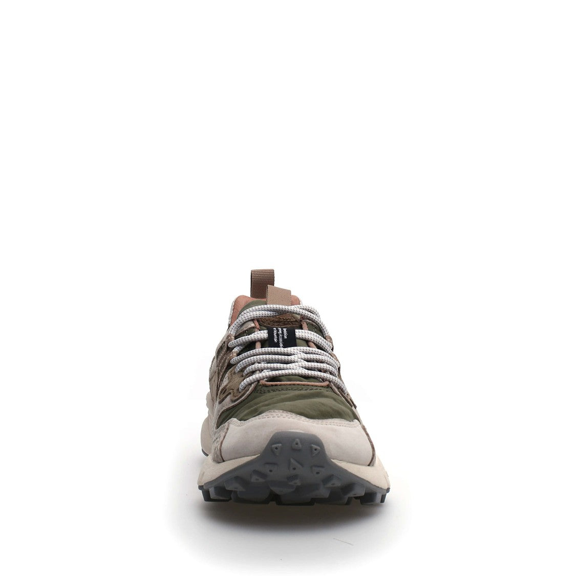 Wilton Yamano Sneakers In Off White/Beige Suede And Military Nylon