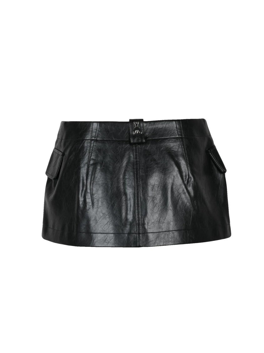 Patrizia Pepe Black Polyurethane Pocket Belt