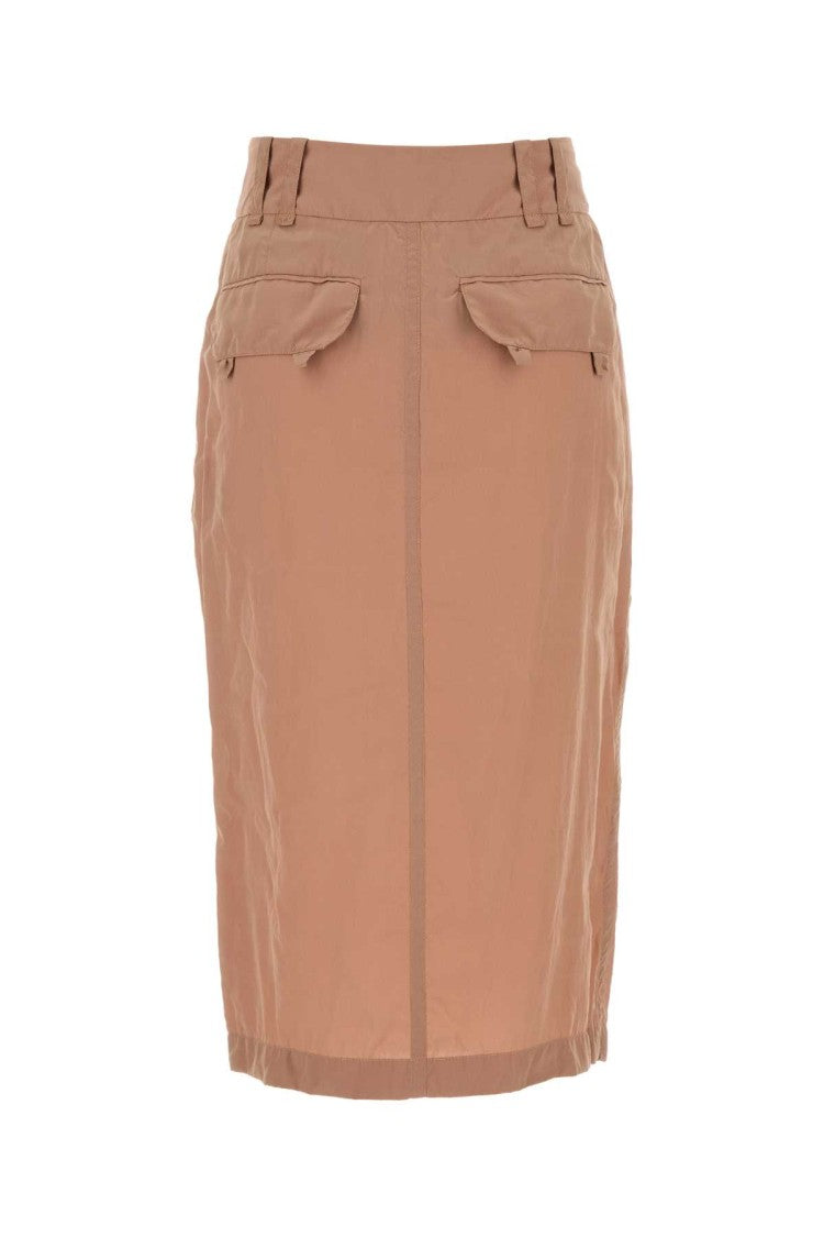 Saint Laurent Skin Pink Crepe Skirt