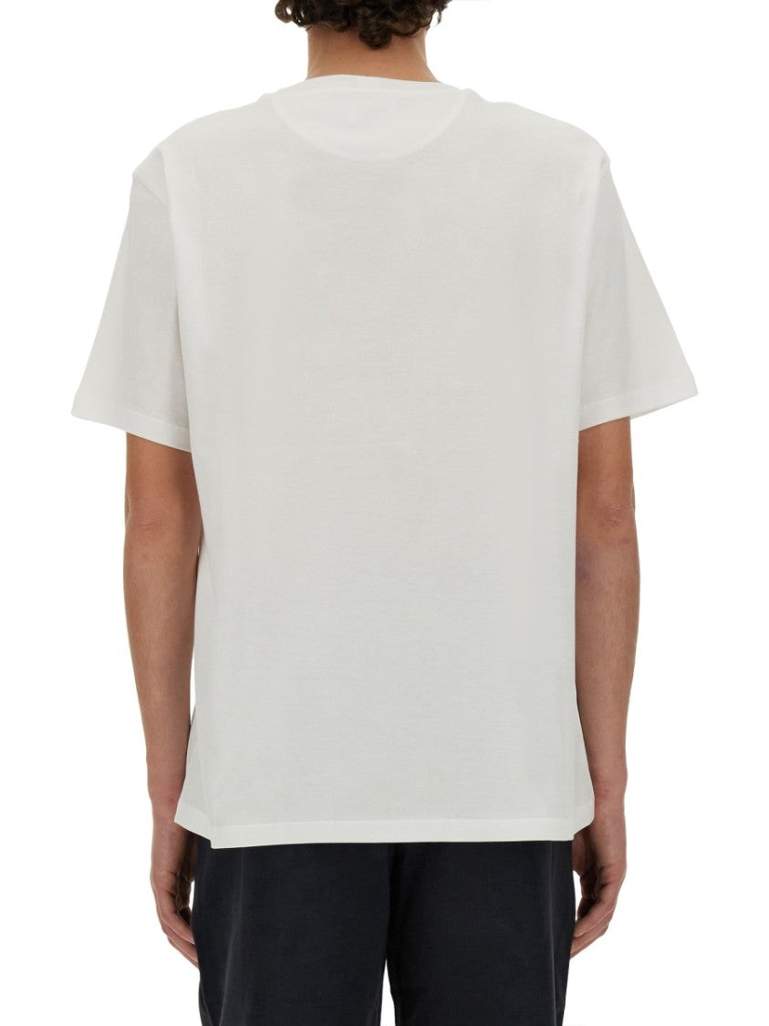 Bally White T-Shirt With Subtle Logo Design