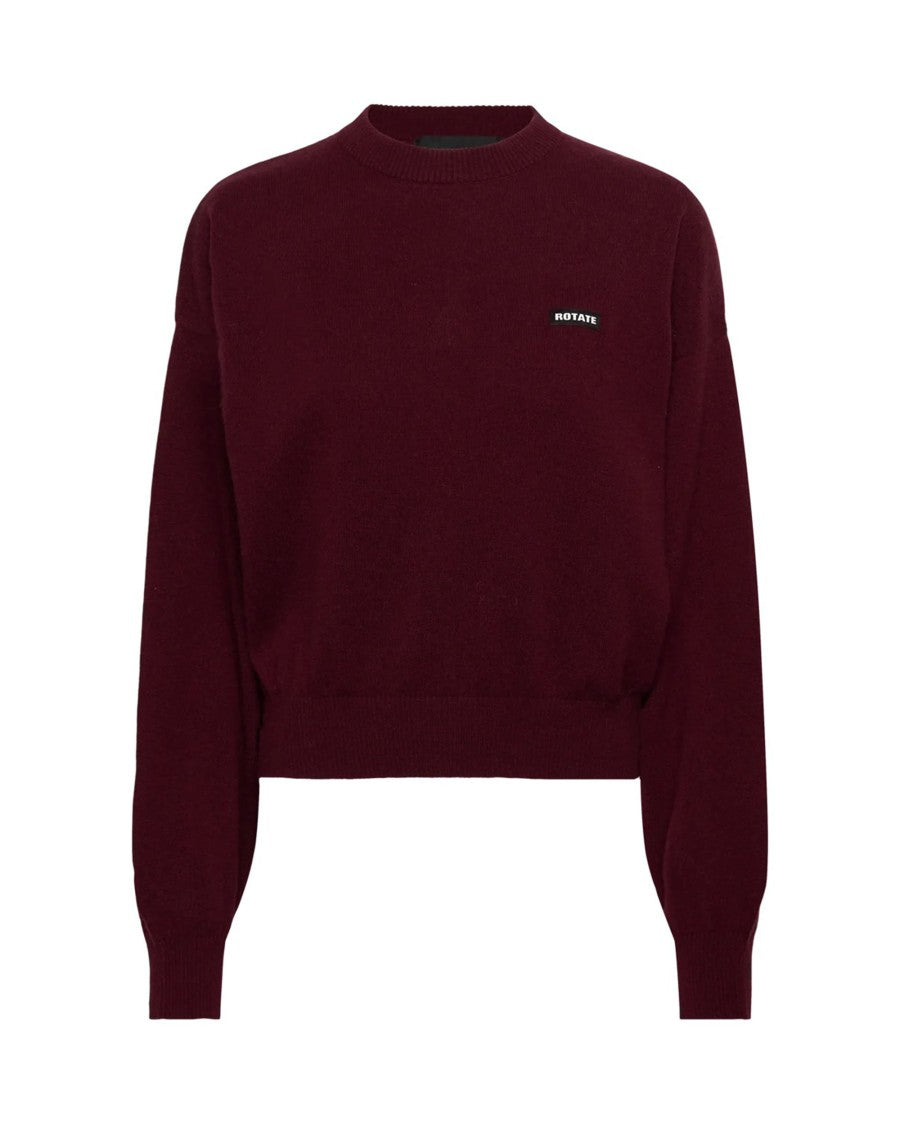 Rotate Zinfandel Basic Crewneck Sweater