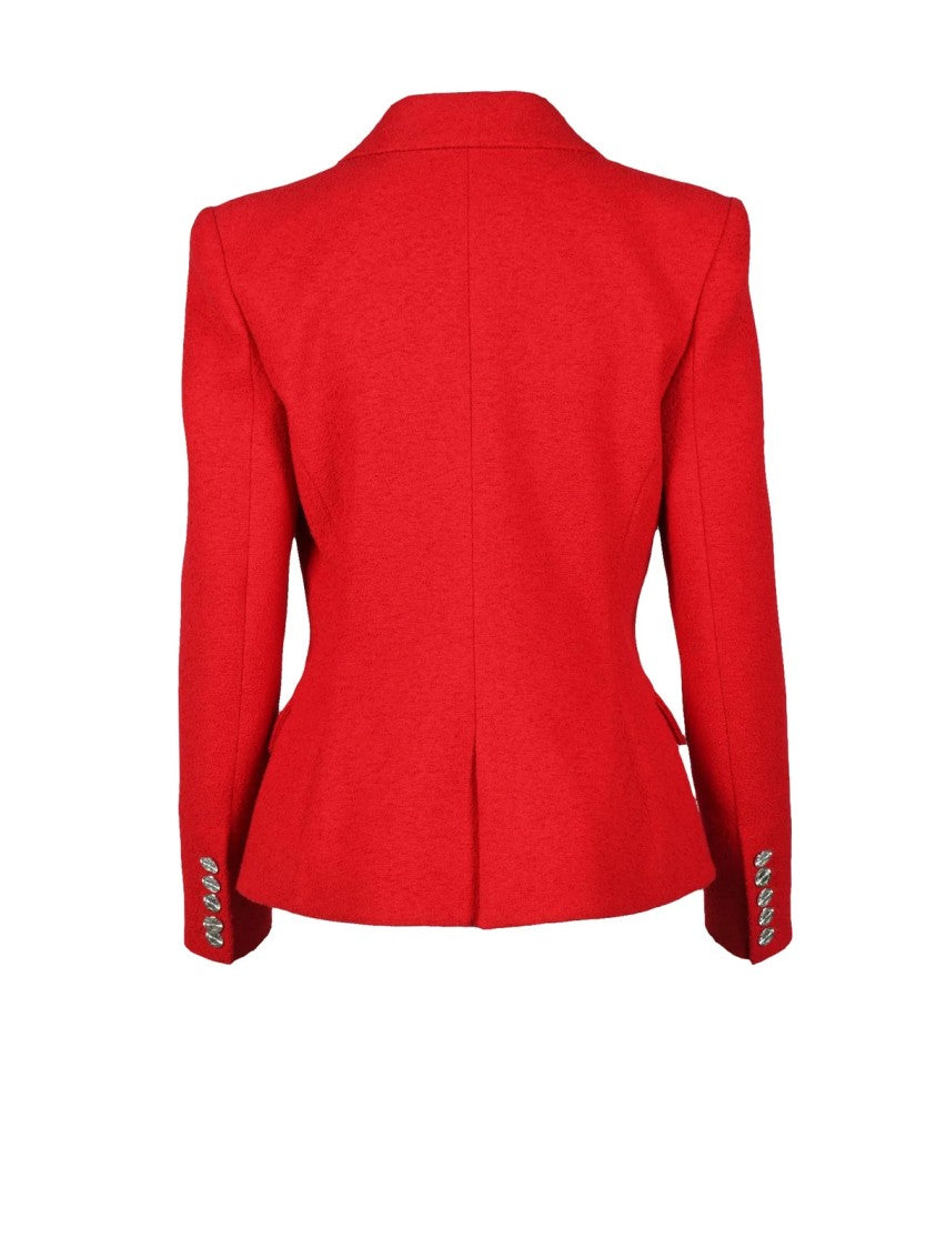 Alexandre Vauthier Red Cotton Polyamide Jacket