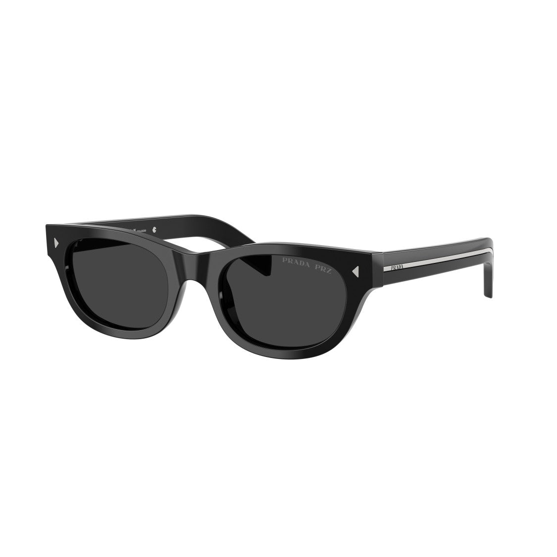 Prada 0Pr C09s Rectangular Black Acetate Sunglasses