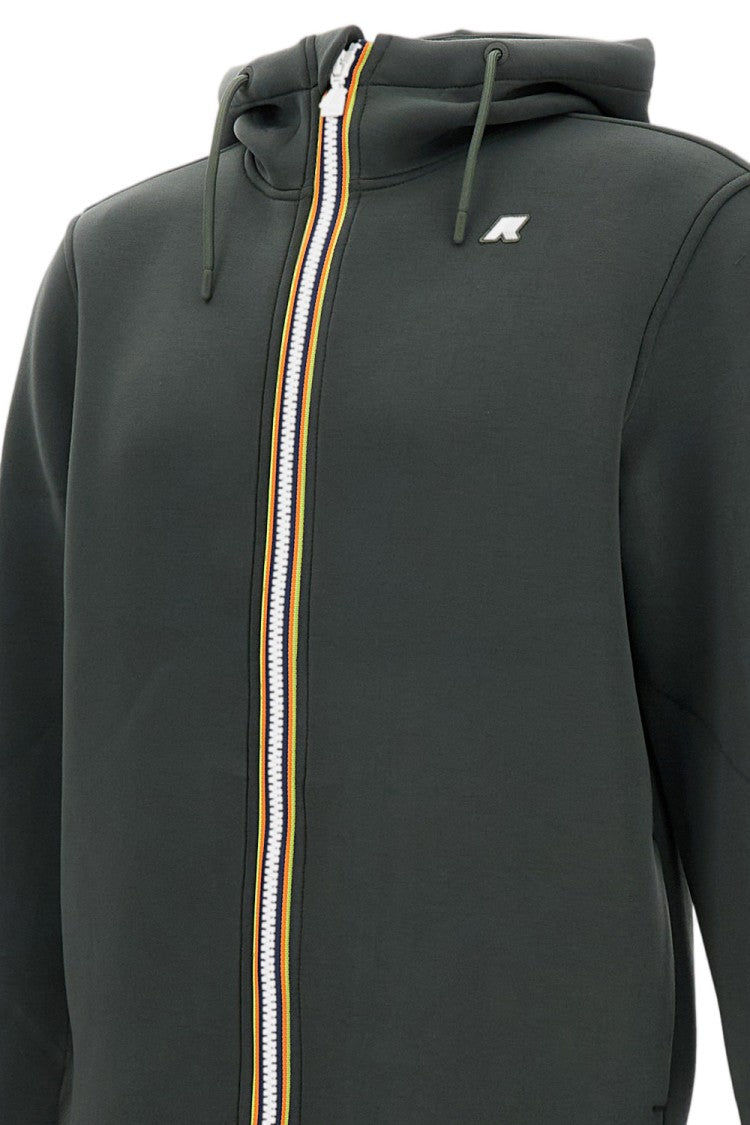 K-Way Green Rainer Spacer Hooded Sweatshirt