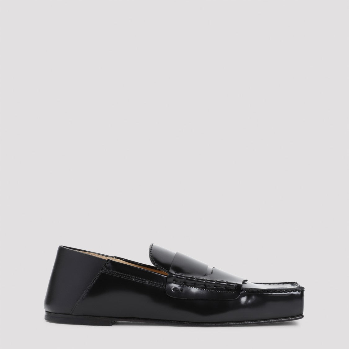 Jacquemus Black Cow Leather Les Mocassins Carre Loafers