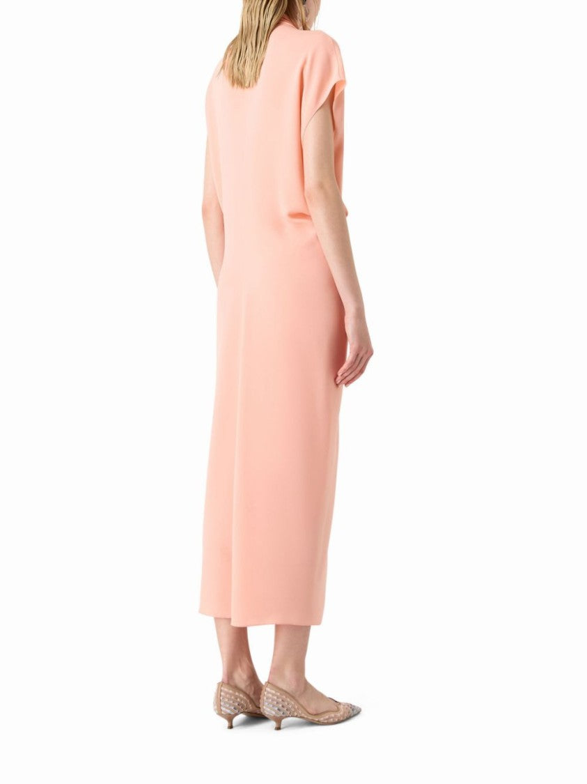 Giorgio Armani Maxi Dress With Draped Front