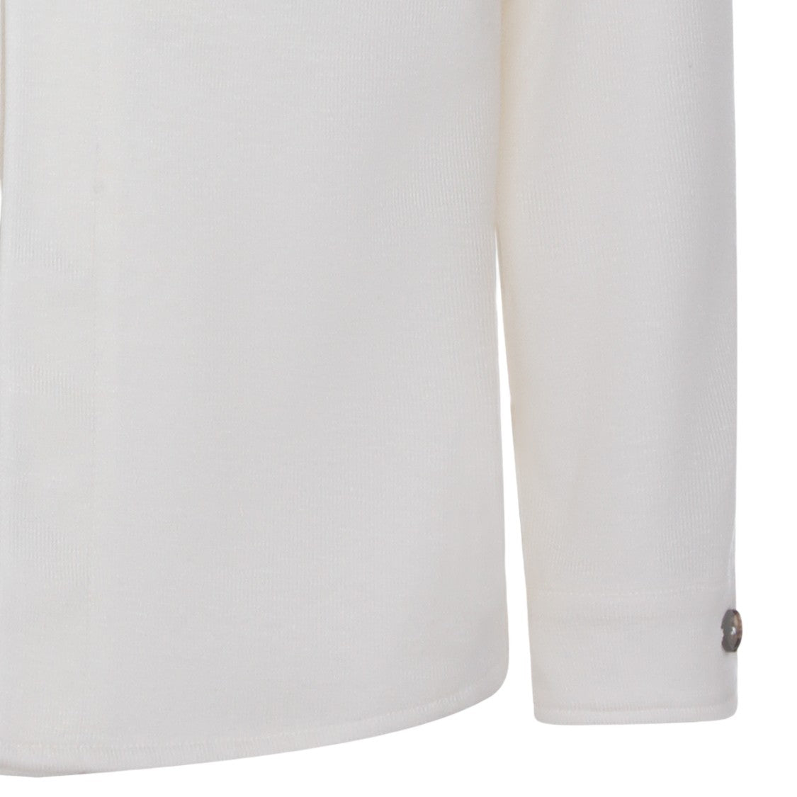 Eleventy Structured White Jacket With Front Zipper Closure