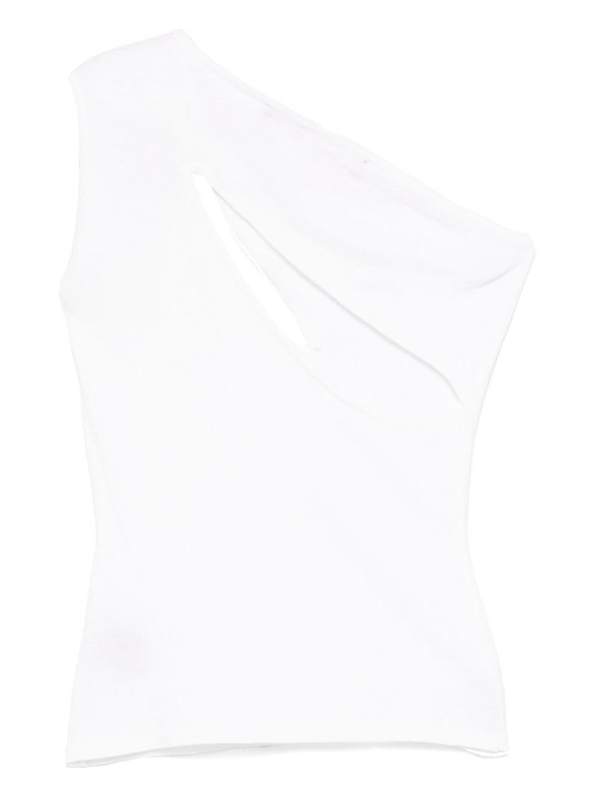 Federica Tosi Asymmetrical One-Shoulder Top With Crossover Design