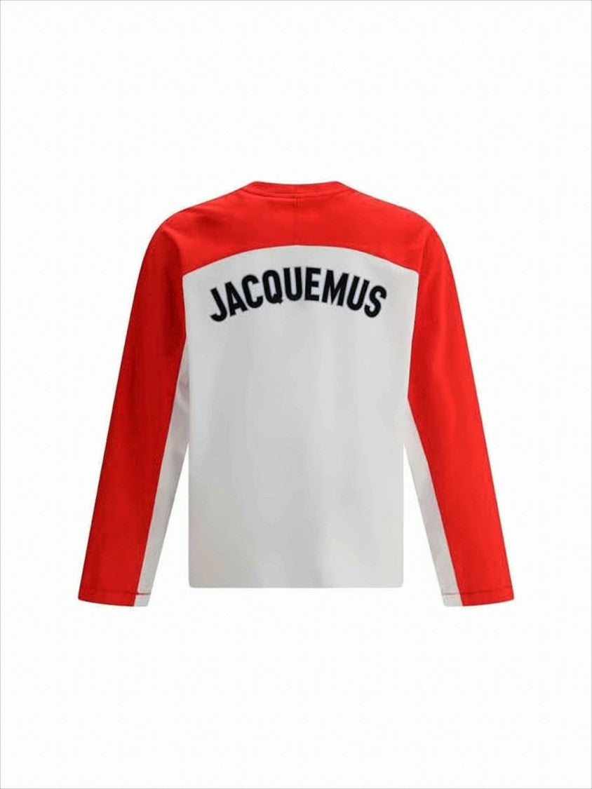 Jacquemus Color-Block Long-Sleeve T-Shirt With Logo Accents