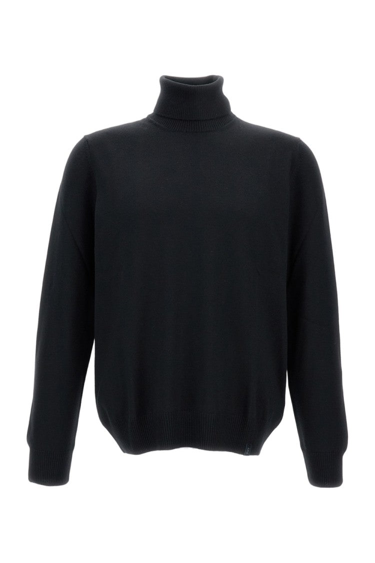 Fay Regular-Fit Turtleneck Sweater With Ribbed Cuffs
