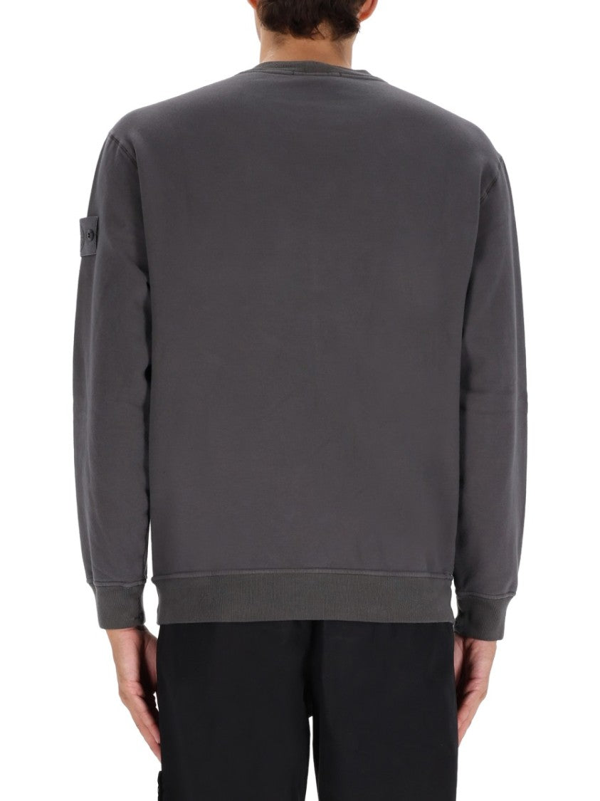 Stone Island Relaxed Fit Grey Sweatshirt