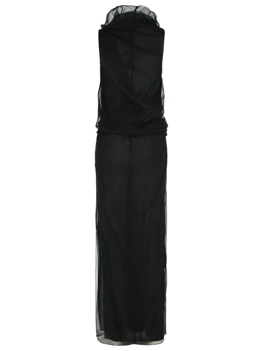 Khaite Jeanty' Black Silk Dress