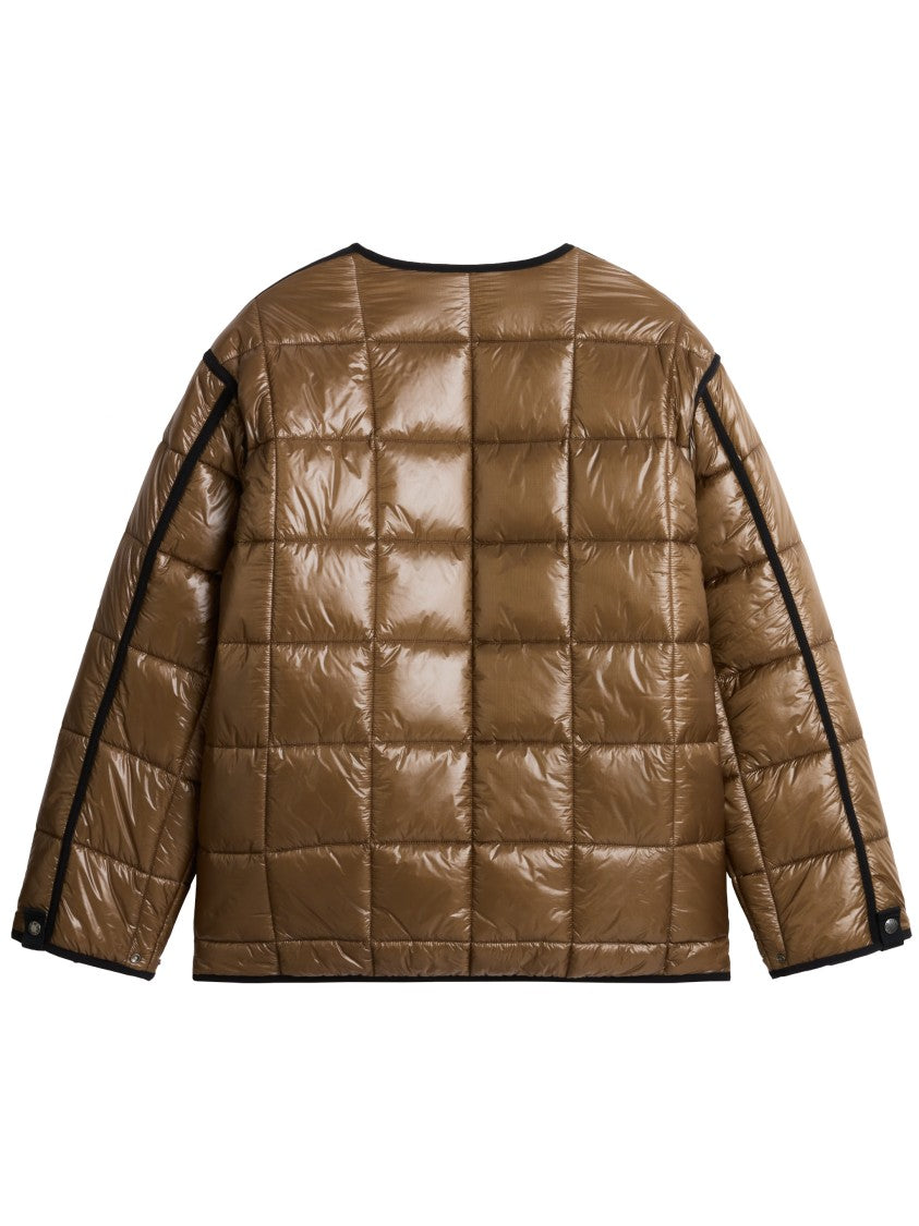 The North Face Brown Red Box Liner Reversible Quilted Jacket