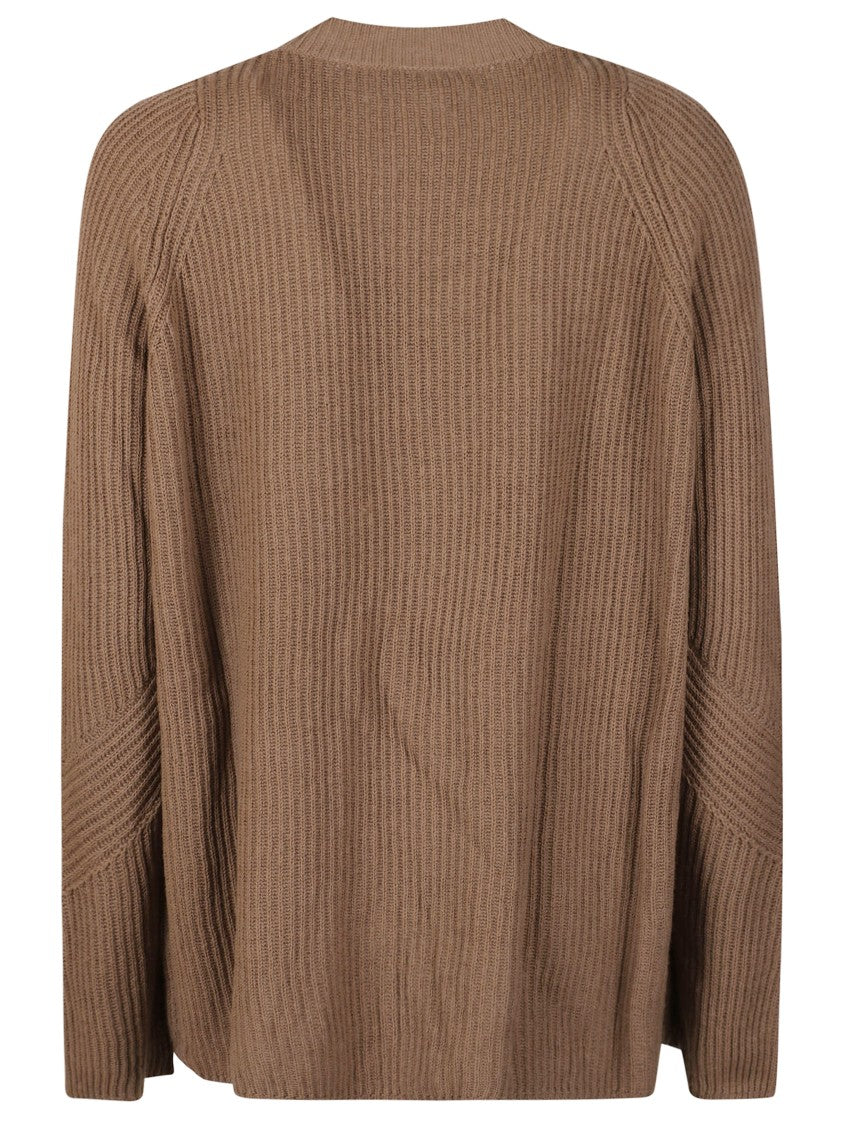 Max Mara Ribbed Knit Sweater With Relaxed Fit