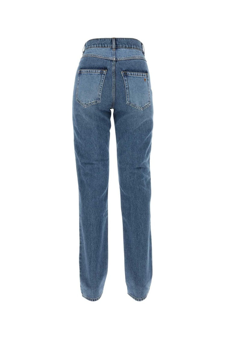 Philosophy Di Lorenzo Serafini High-Waisted Straight-Leg Denim Jeans