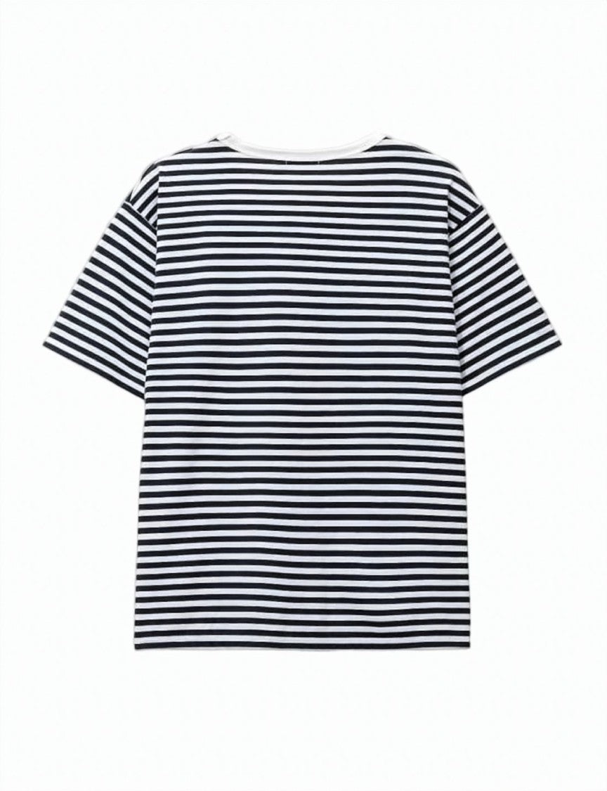 Nanamica Classic Horizontal Stripe Short-Sleeved T-Shirt