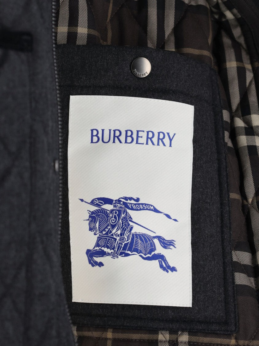 Burberry Quilted Wool Jacket – Black