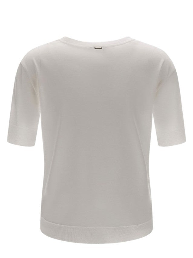 Herno Ribbed Detail Short-Sleeve T-Shirt With Round Neckline