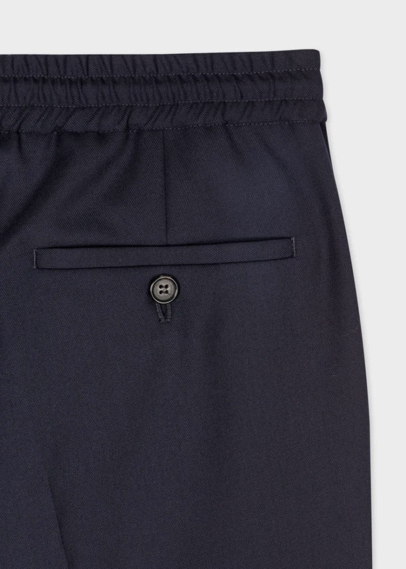 Paul Smith Navy Tailored Trousers With Relaxed Fit
