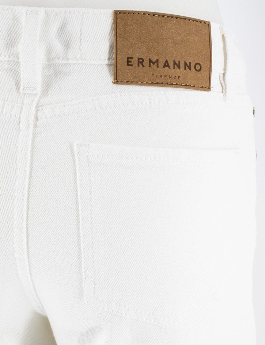 Ermanno Firenze Wide-Leg Trousers With Floral Appliqué Sequins