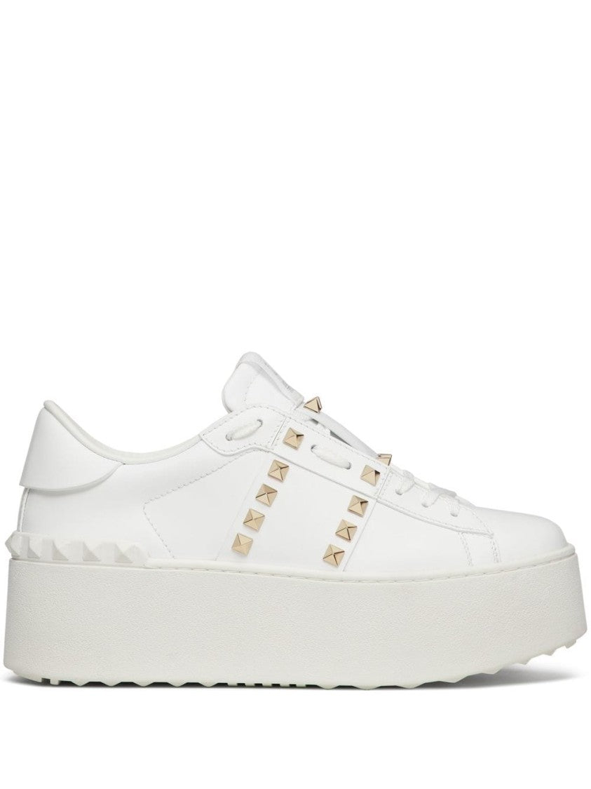 Valentino Platform Sneakers With Studded Detailing And Design
