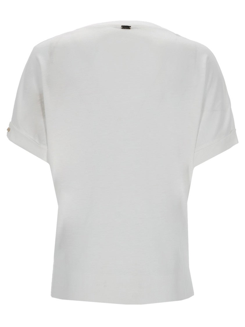 Herno Lyocell-Blend Soft T-Shirt Fitted Tops
