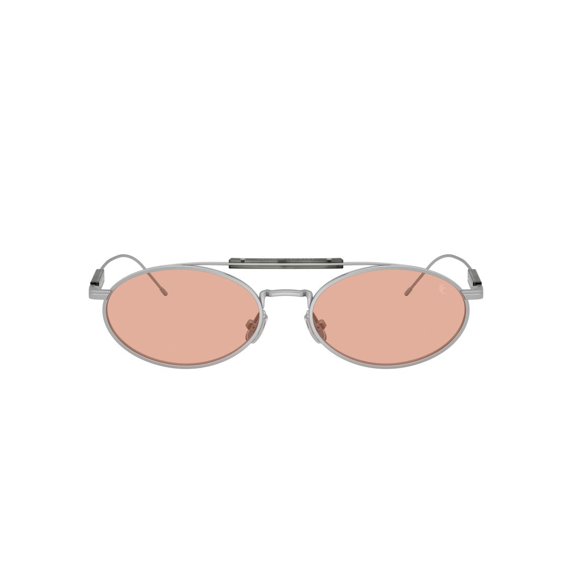 Brunello Cucinelli 0Bc2013st Oval Titanium Frame Sunglasses With Pink Tinted Lenses