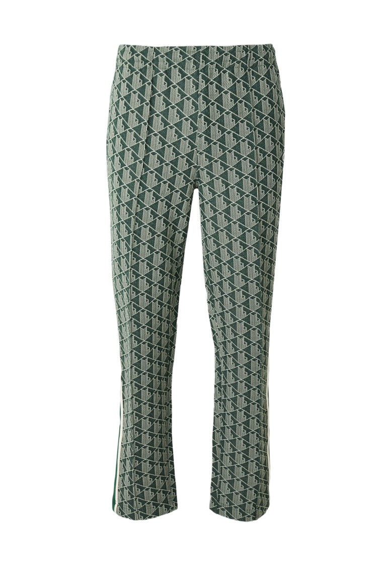 Lacoste Tapered Fit Casual Pants With Geometric Pattern