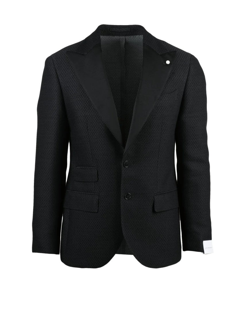 Luigi Bianchi Cotton Wool Satin Lapel Luigi Bianchi Jacket